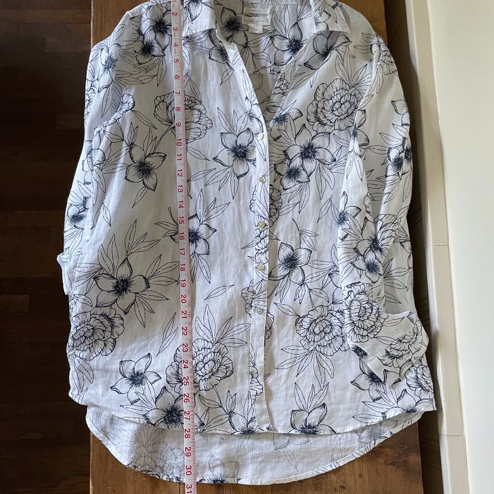 Lovely Rachel Ashwell 100% Linen Blouse - Picture 10 of 11